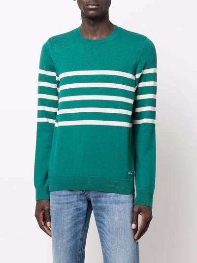 A.P.C. stripe-print jumper outlook