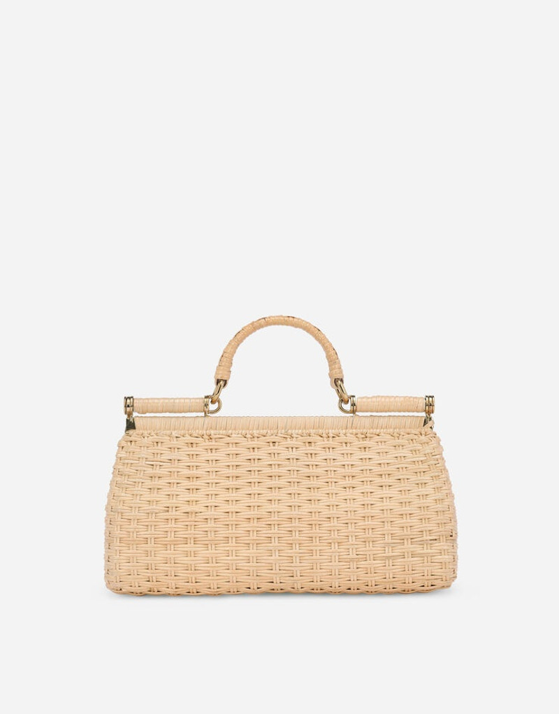 Medium wicker Sicily bag 3