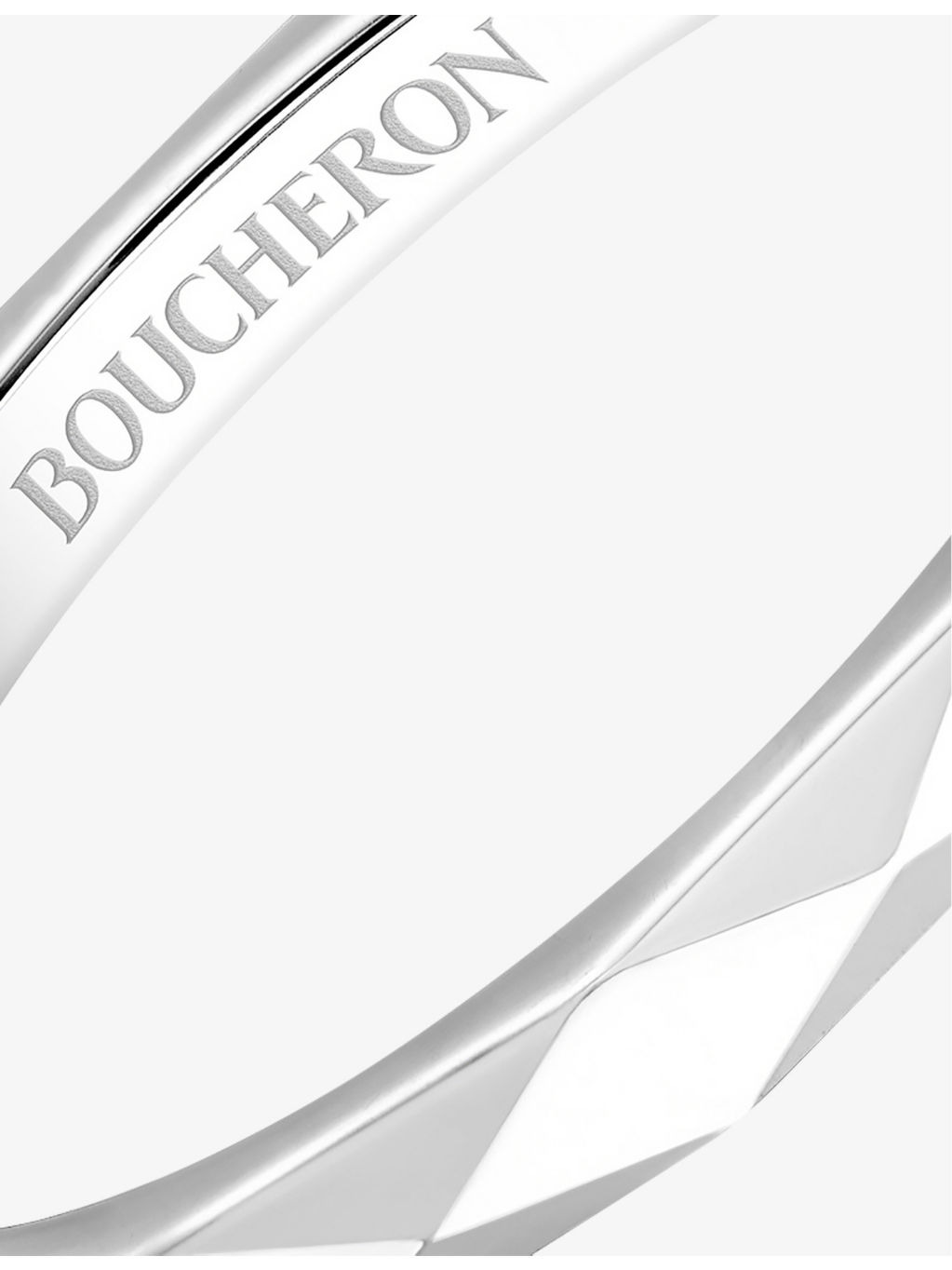 Facette platinum wedding band - 2
