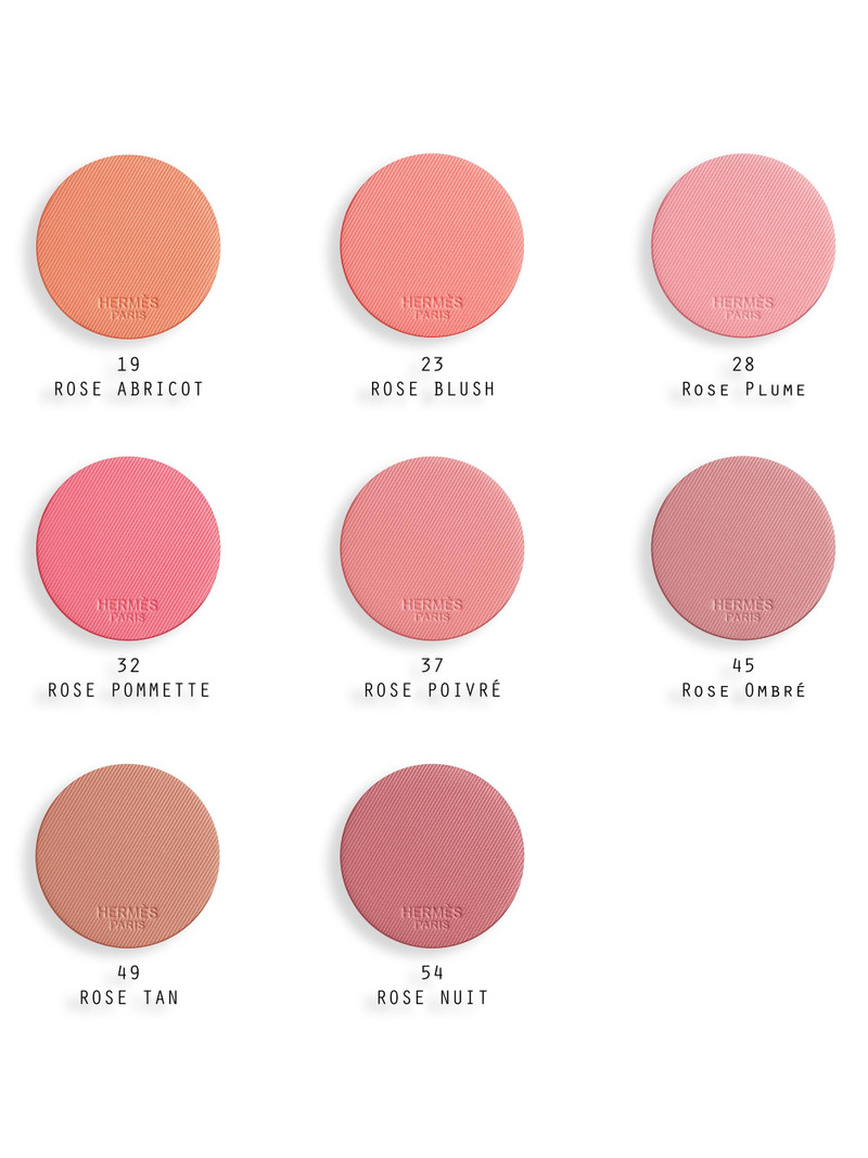 Women's Rose Hermès Silky Blush Powder Refill - 32 Rose Pommette 7