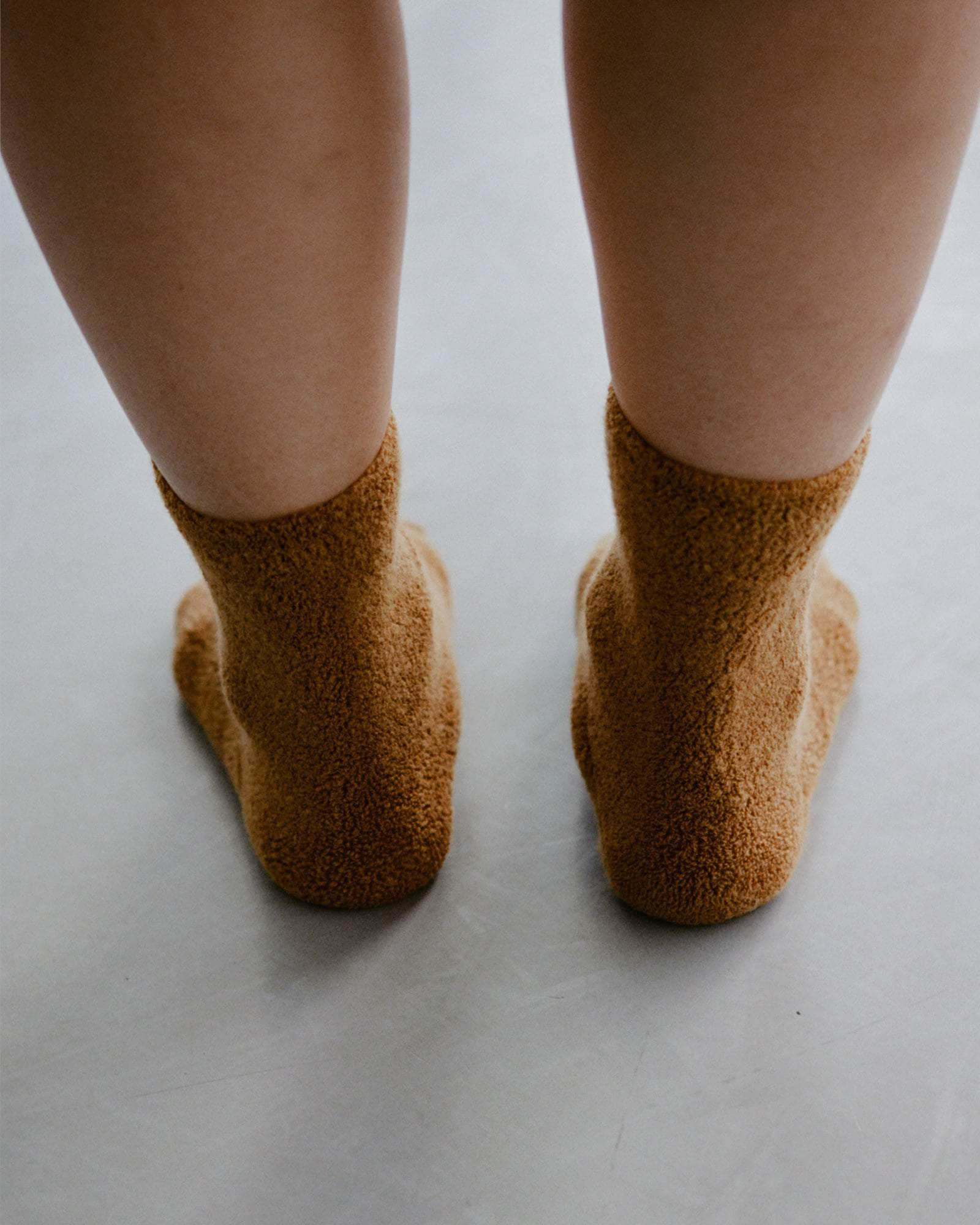 Buckle Overankle Socks - Textured Organic Cotton - 2