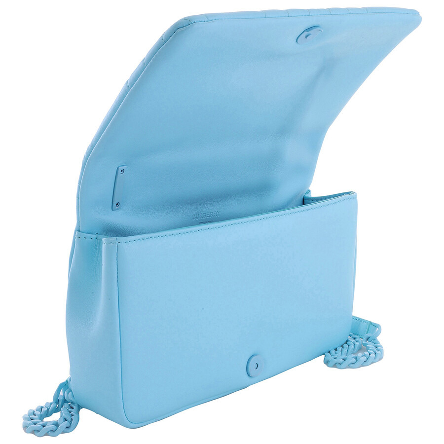 Burberry Cool Sky Blue Quilted Small Lola Bag - 5