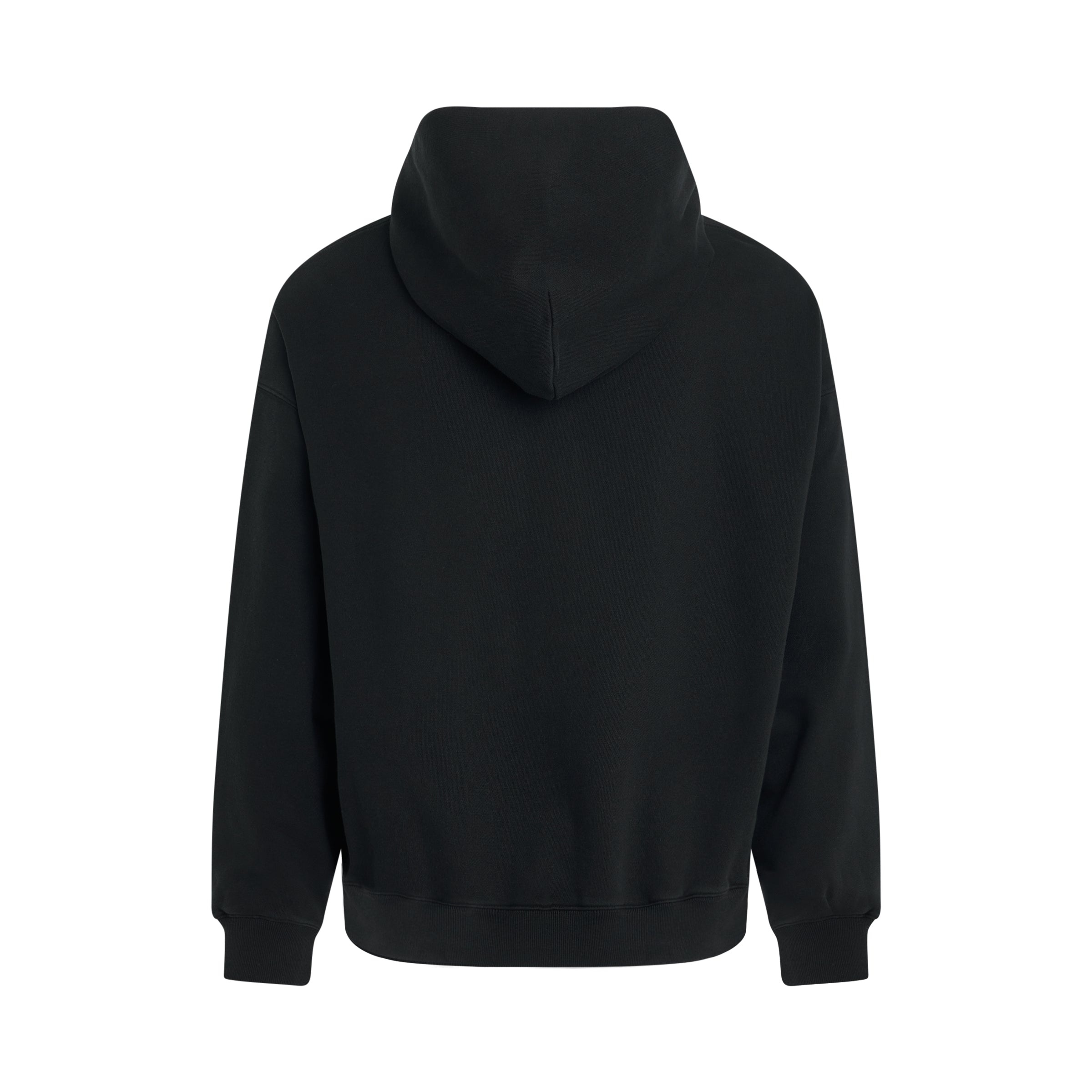 Flare Zip-Up Hoodie in Black - 4