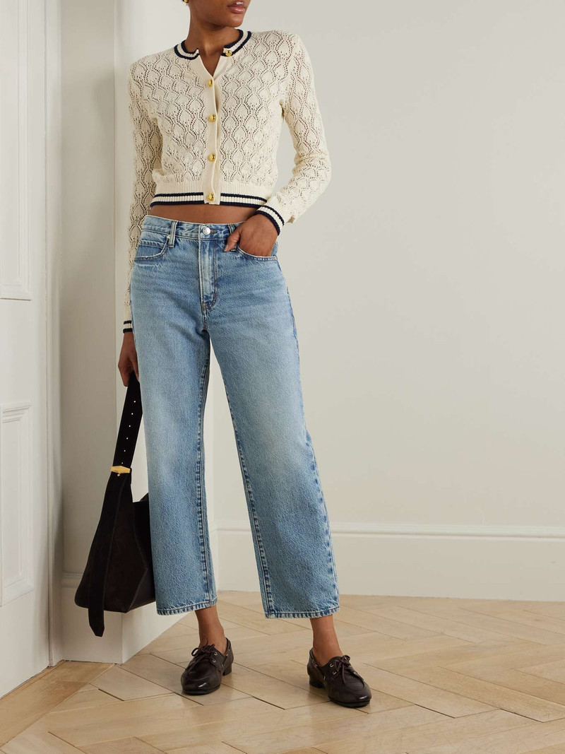 FRAME The Hang high-rise straight-leg jeans Mid denim outlook