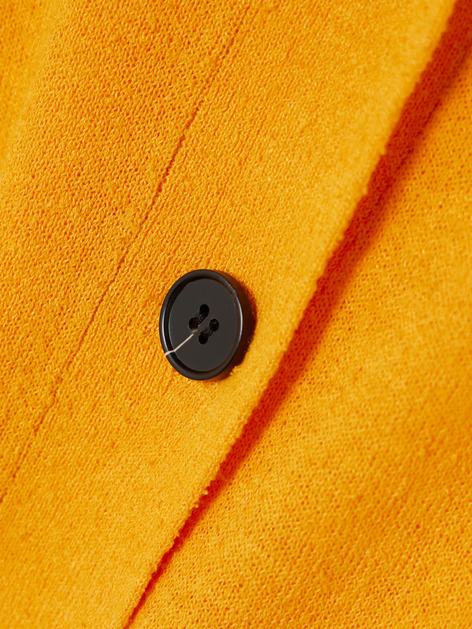 Knitted polo shirt Orange - 4