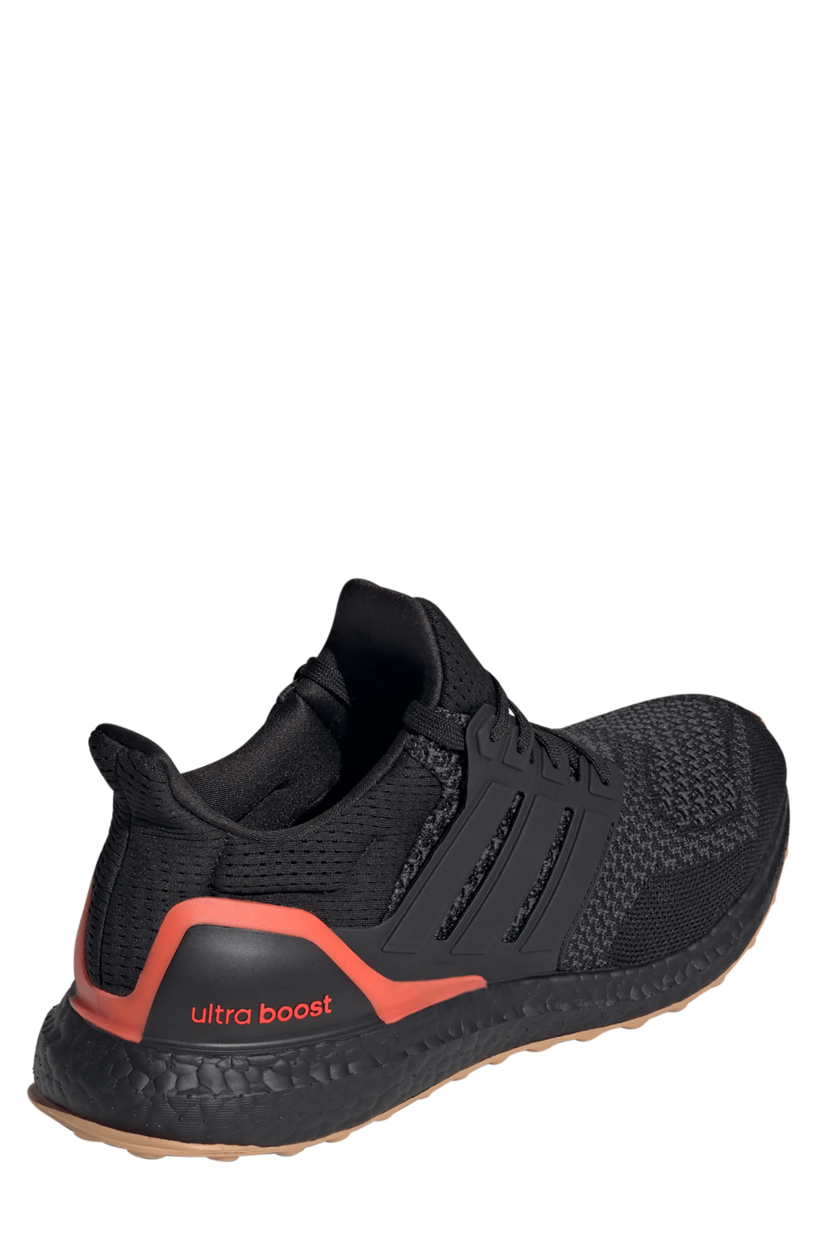 Ultraboost 1.0 Running Sneaker in Black/Black/Solar Red - 2