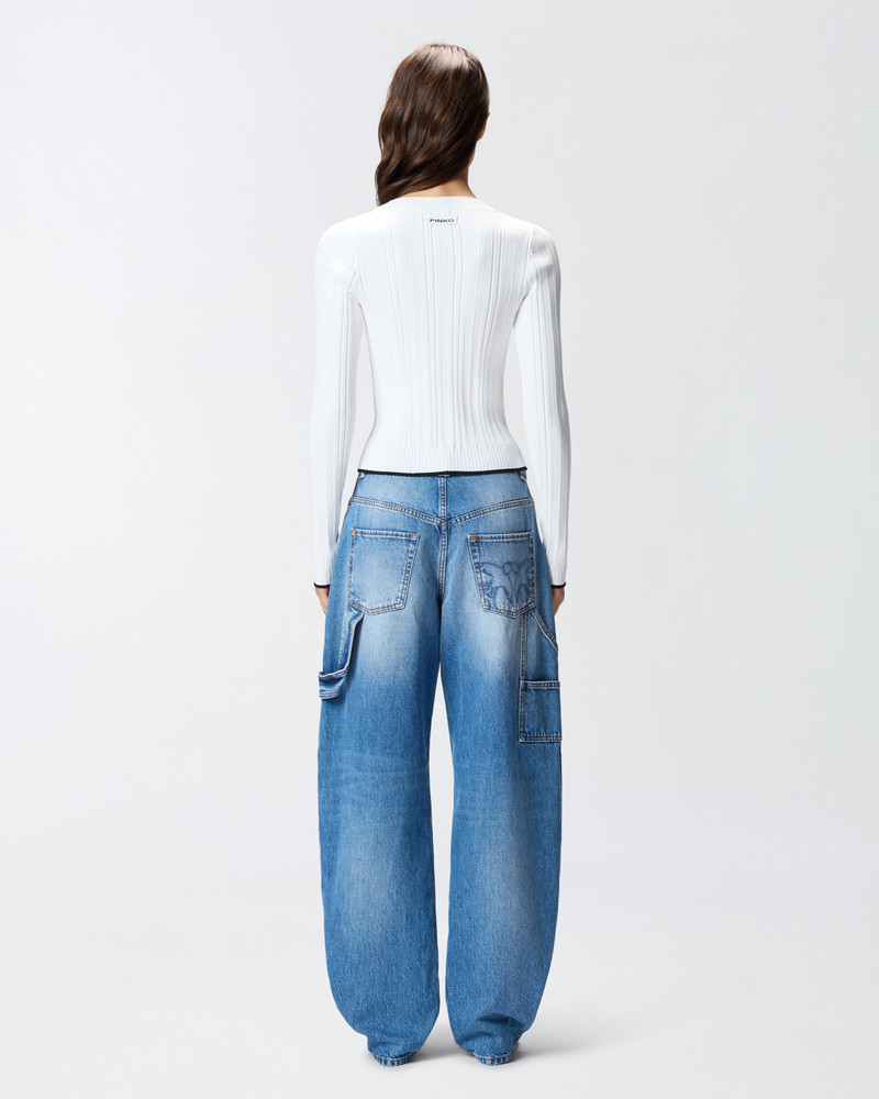 RIB-KNIT V-NECK CARDIGAN 5