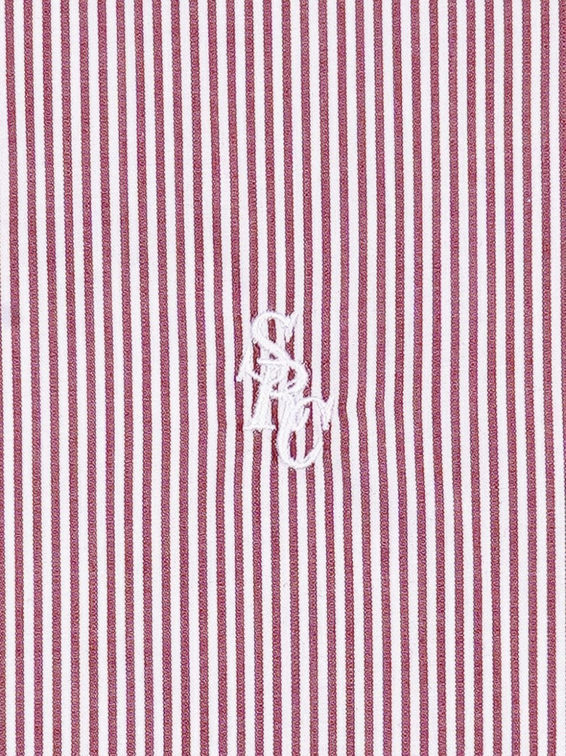 Utility logo-embroidered striped shirt 3