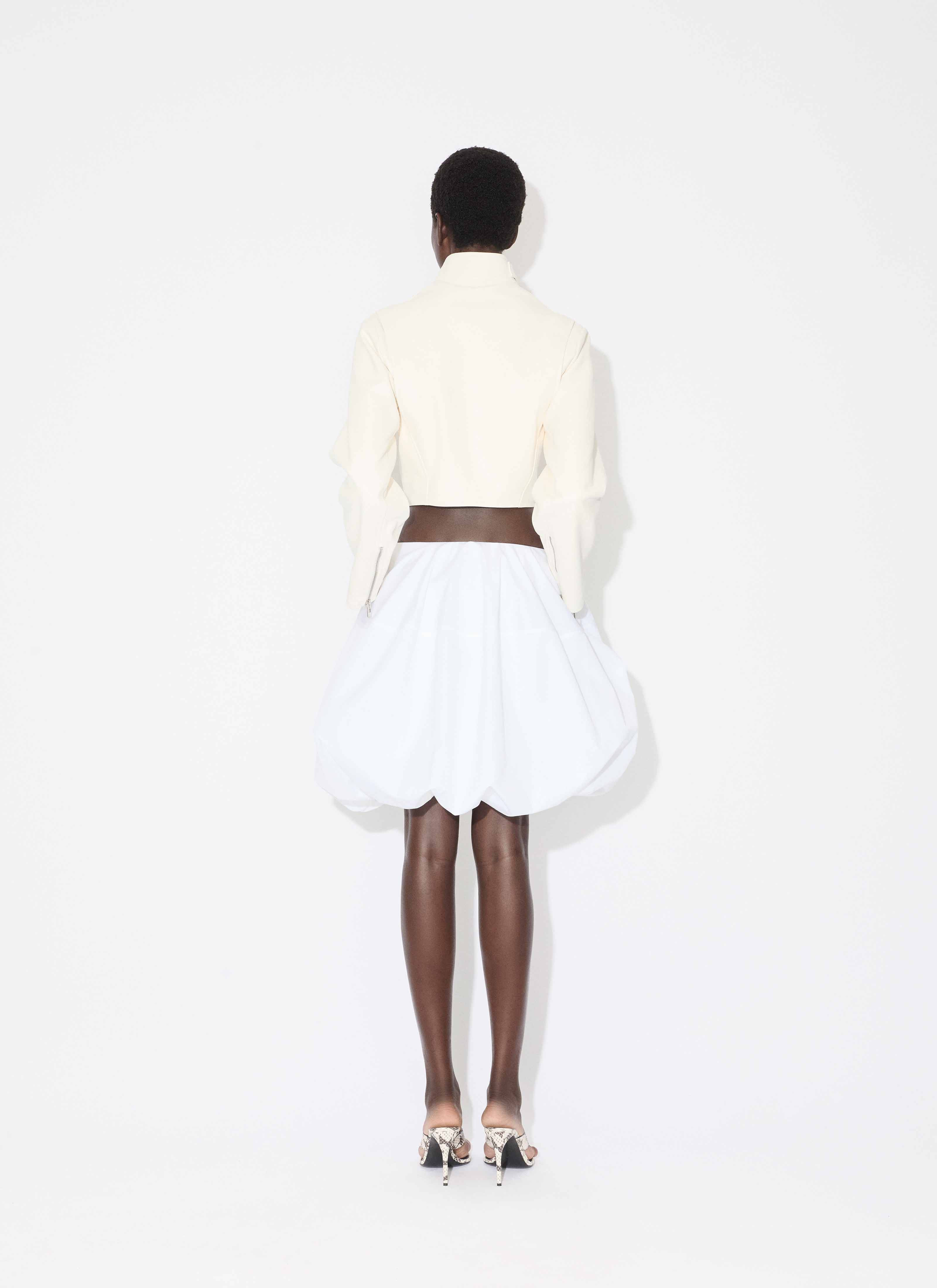 COTTON POPLIN BALLOON SKIRT - 2