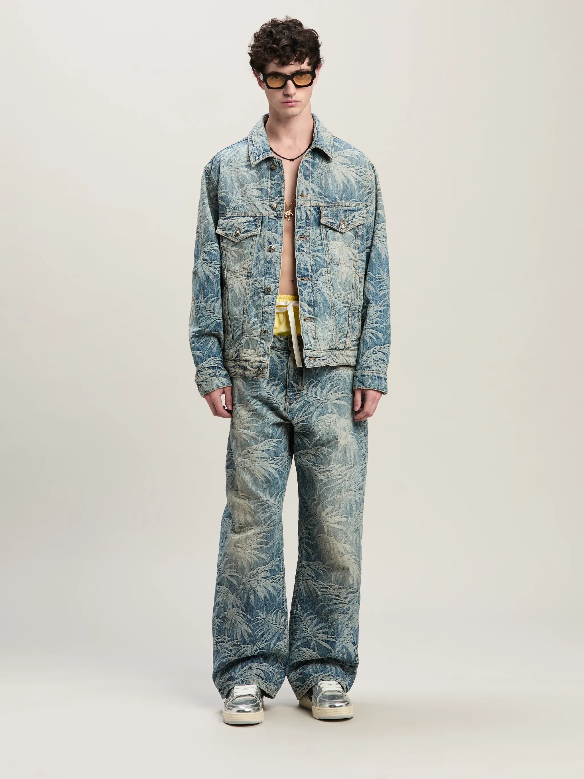 Palms wash Denim Jacket - 2