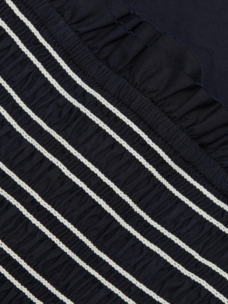Women's Kaela Cotton Striped Midi-Dress - Navy 7