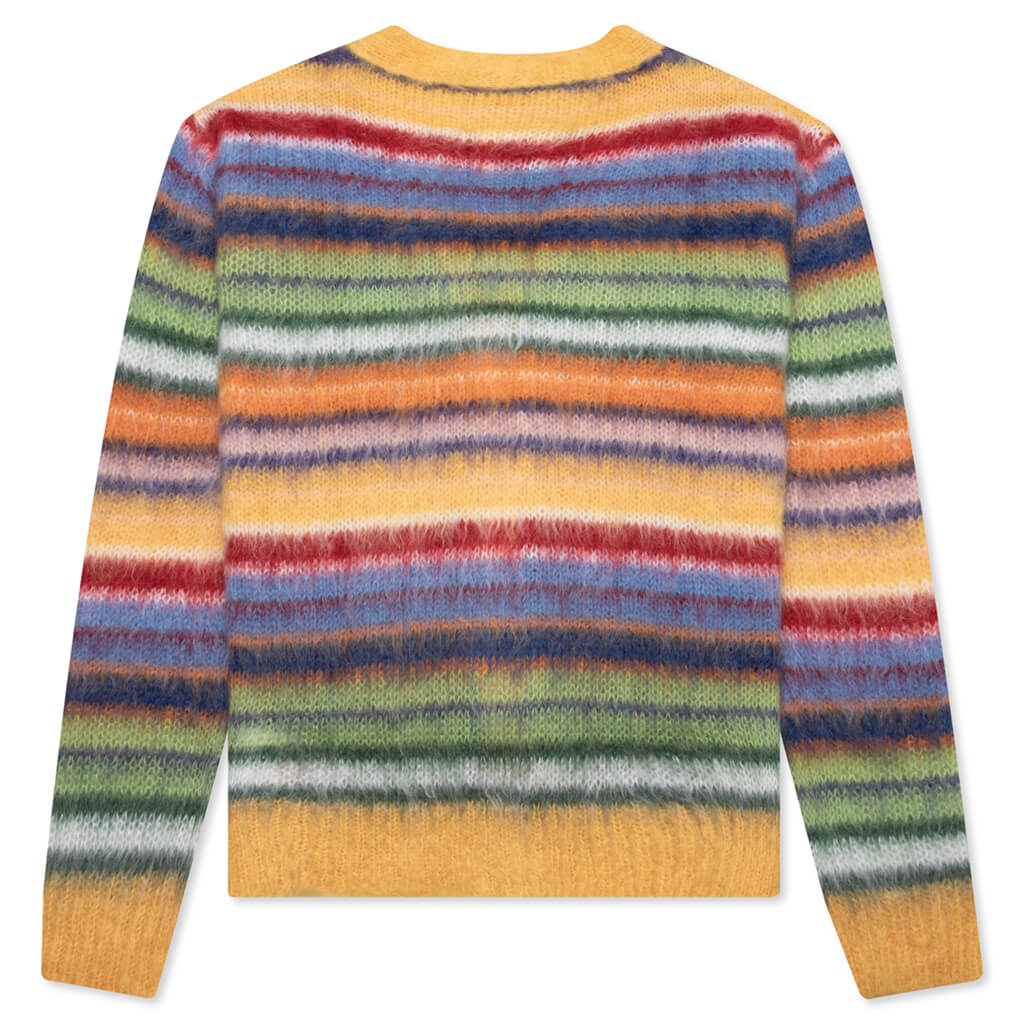 STRIPED MOHAIR CARDIGAN - MULTI - 2