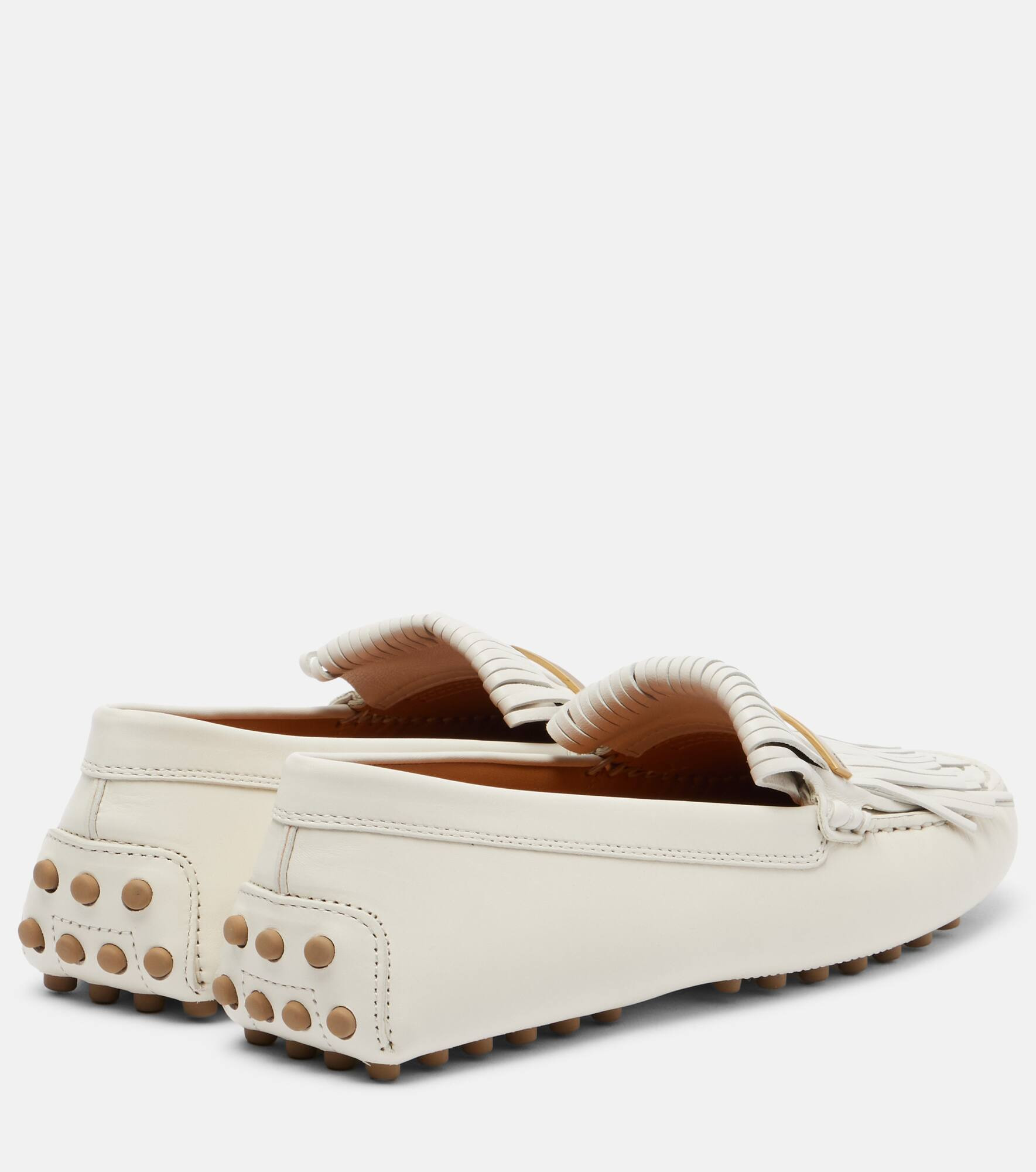 Gommino fringed leather driving shoes - 2