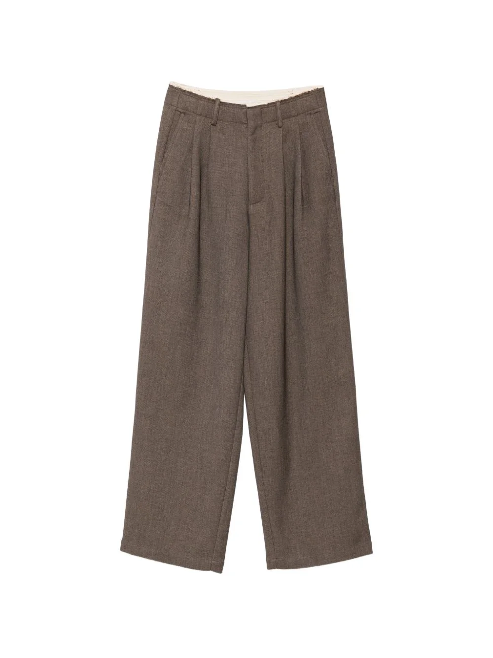 pleated palazzo pants - 1