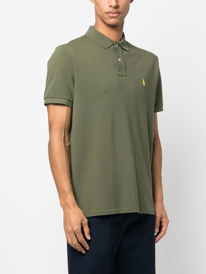 embroidered-logo short-sleeved polo shirt 3