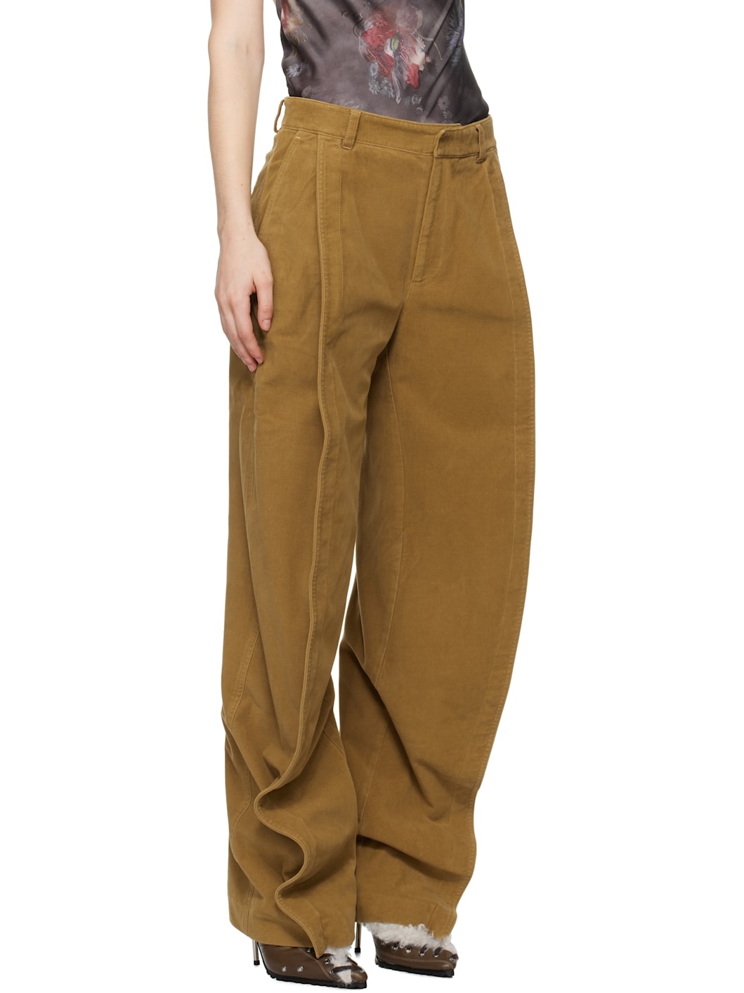 Beige Banana Trousers - 2