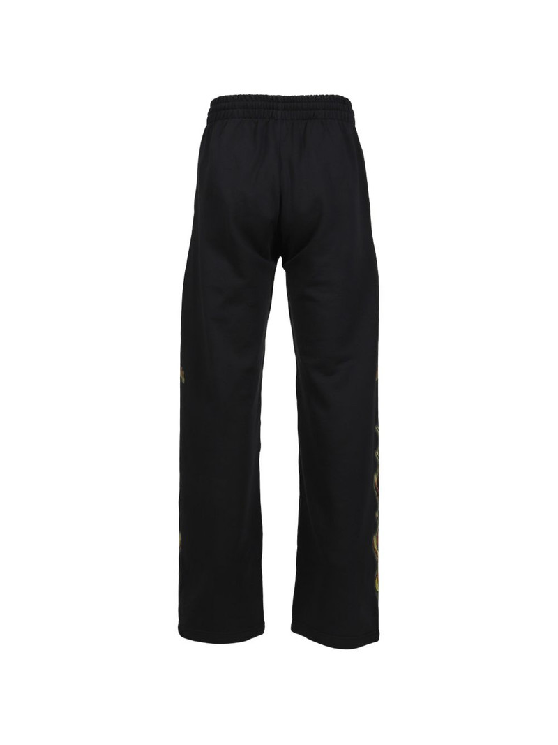We11done flame-graphic track pants outlook