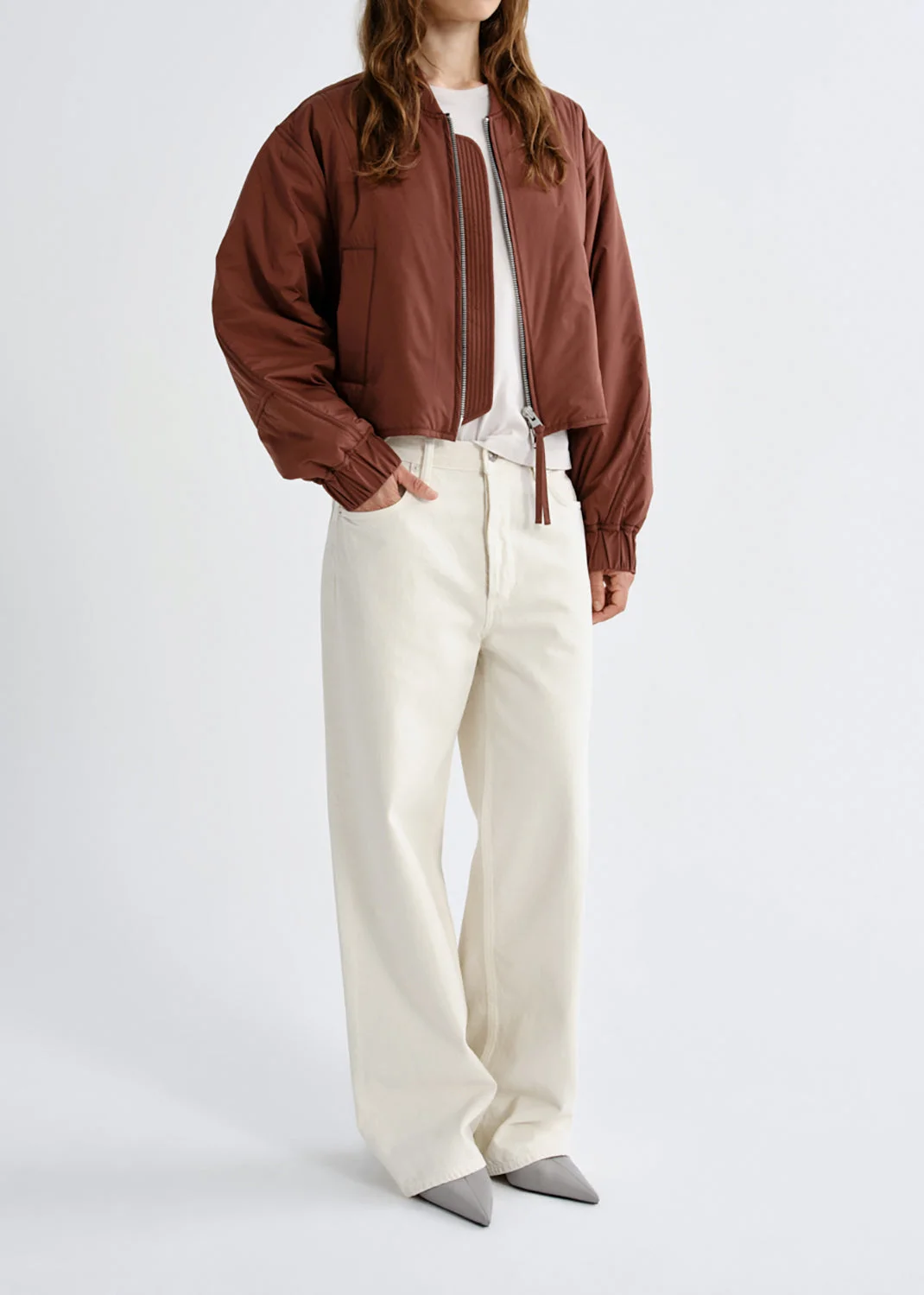 LENI BOMBER JACKET IN PALISANDER - 1