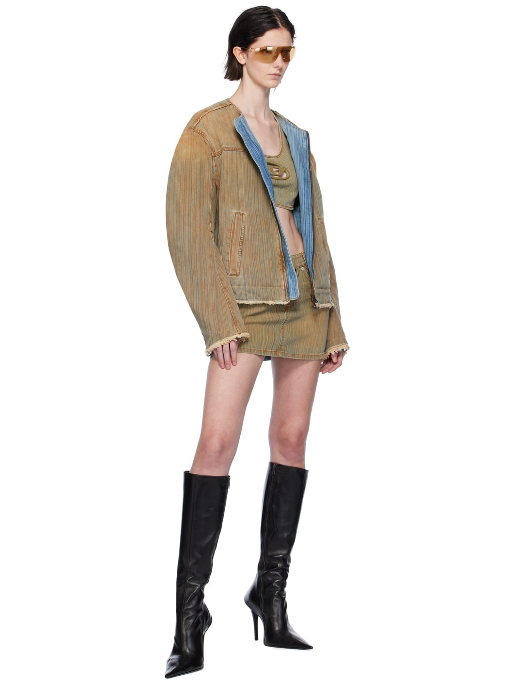 Beige D-Marge-Fsd Denim Jacket - 4