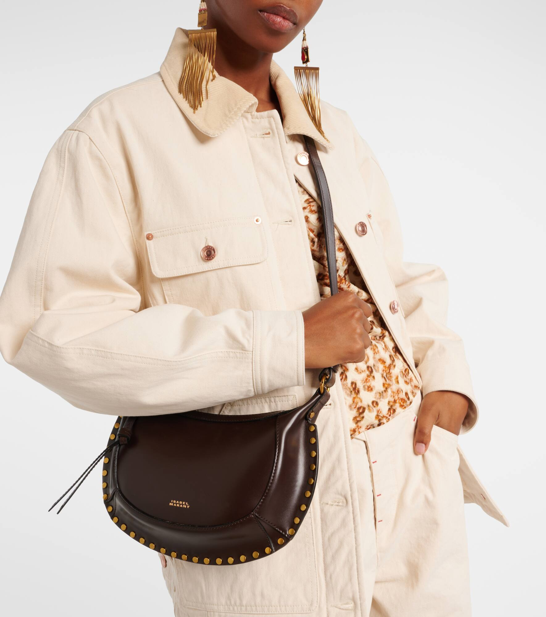 Oskan Moon Small leather shoulder bag - 6