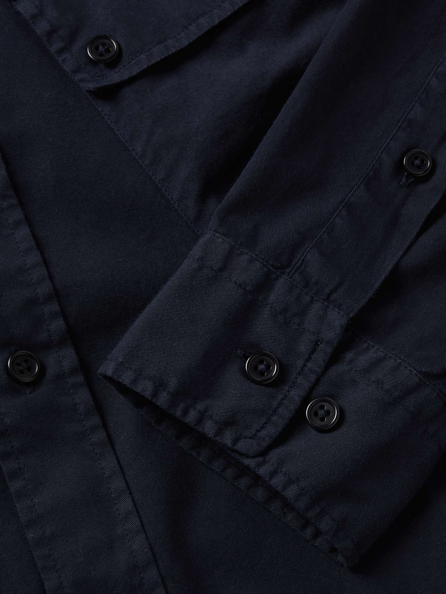 Pitch Logo-Appliquéd Garment-Dyed Cotton-Twill Shirt - 3