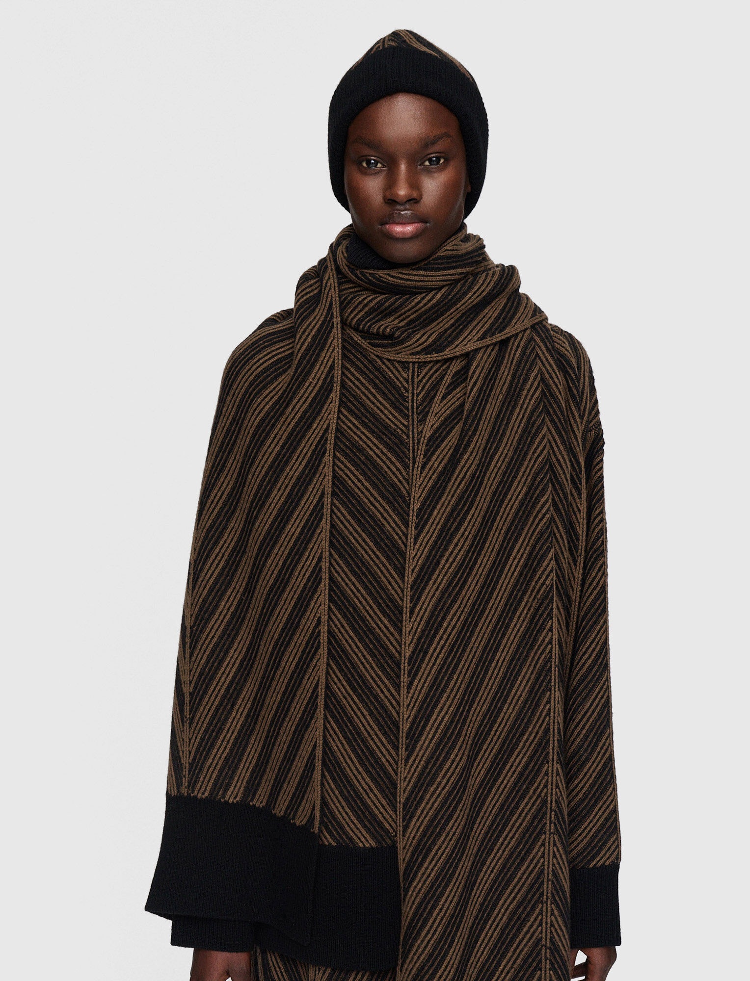 Chevron Ribbed Scarf - 4