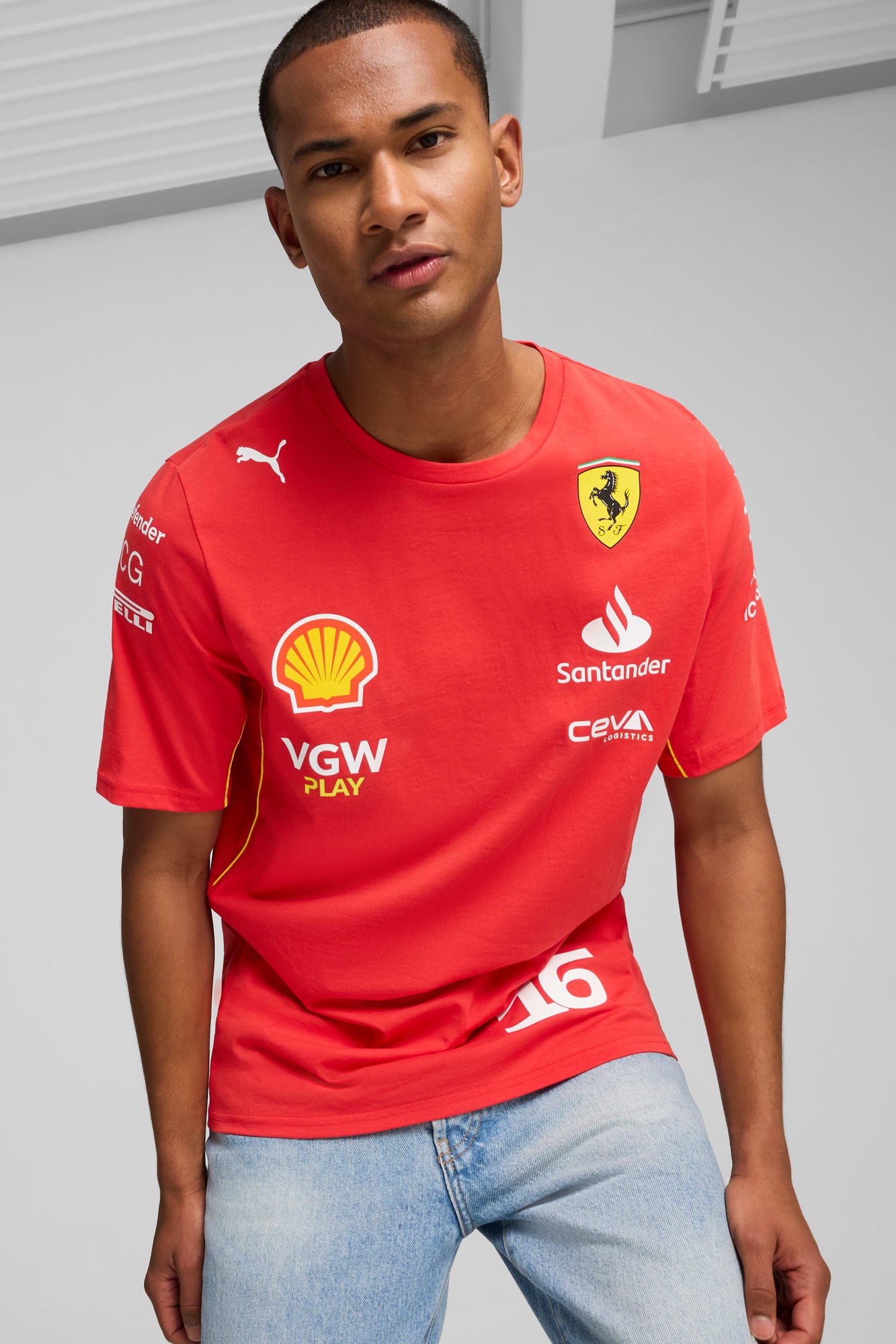 Scuderia Ferrari Leclerc Men's Tee - 3