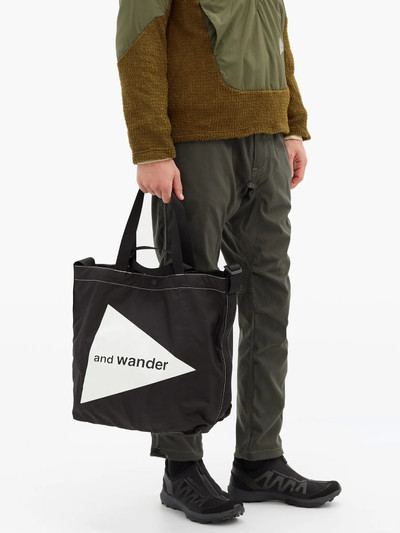 and Wander Cordura logo-print tote bag outlook