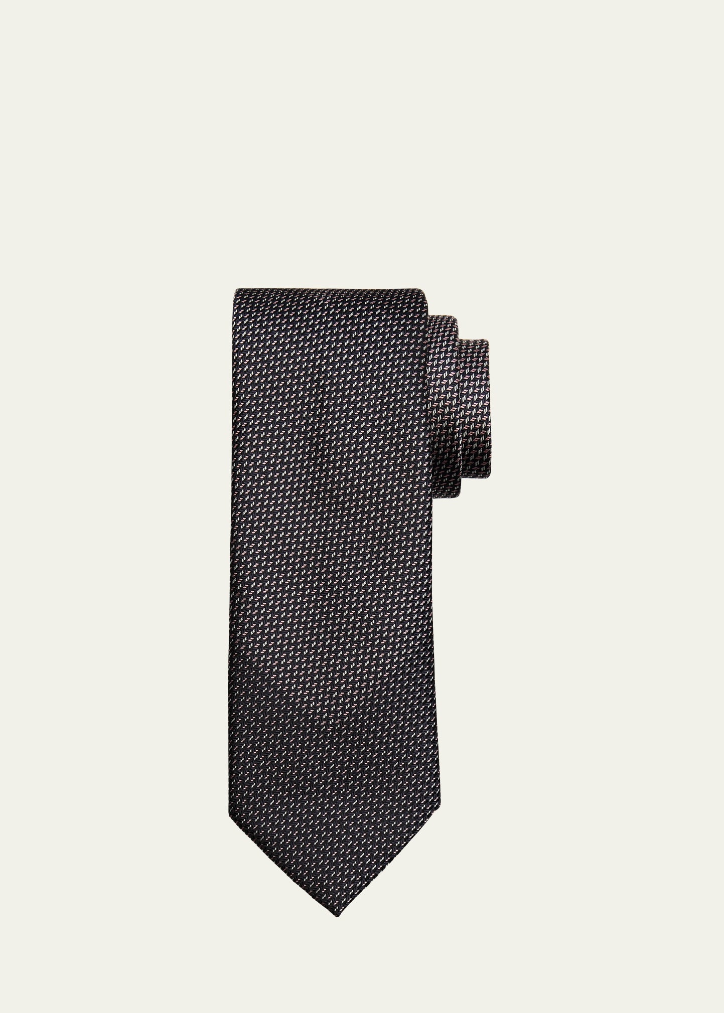 Men's Degrade Micro-Jacquard Silk Tie - 1