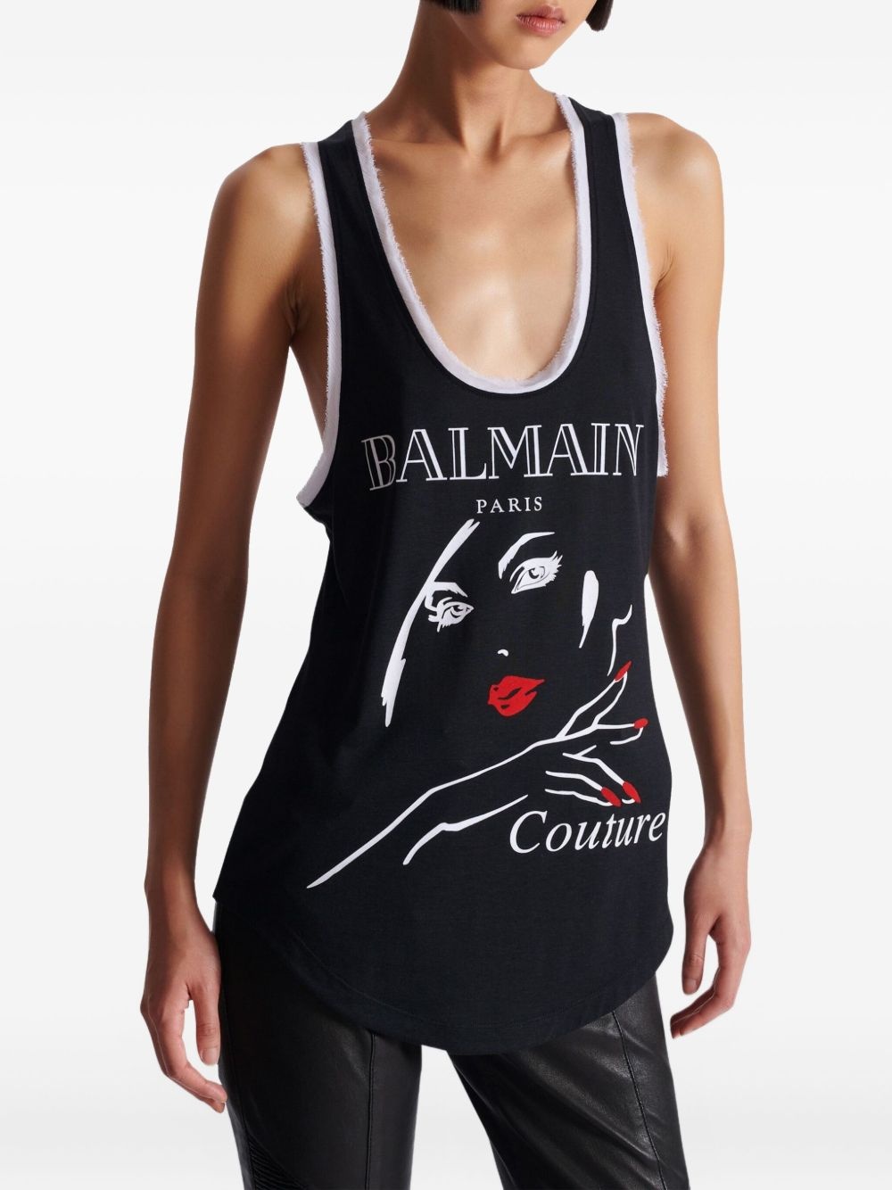 graphic-print tank topi - 6