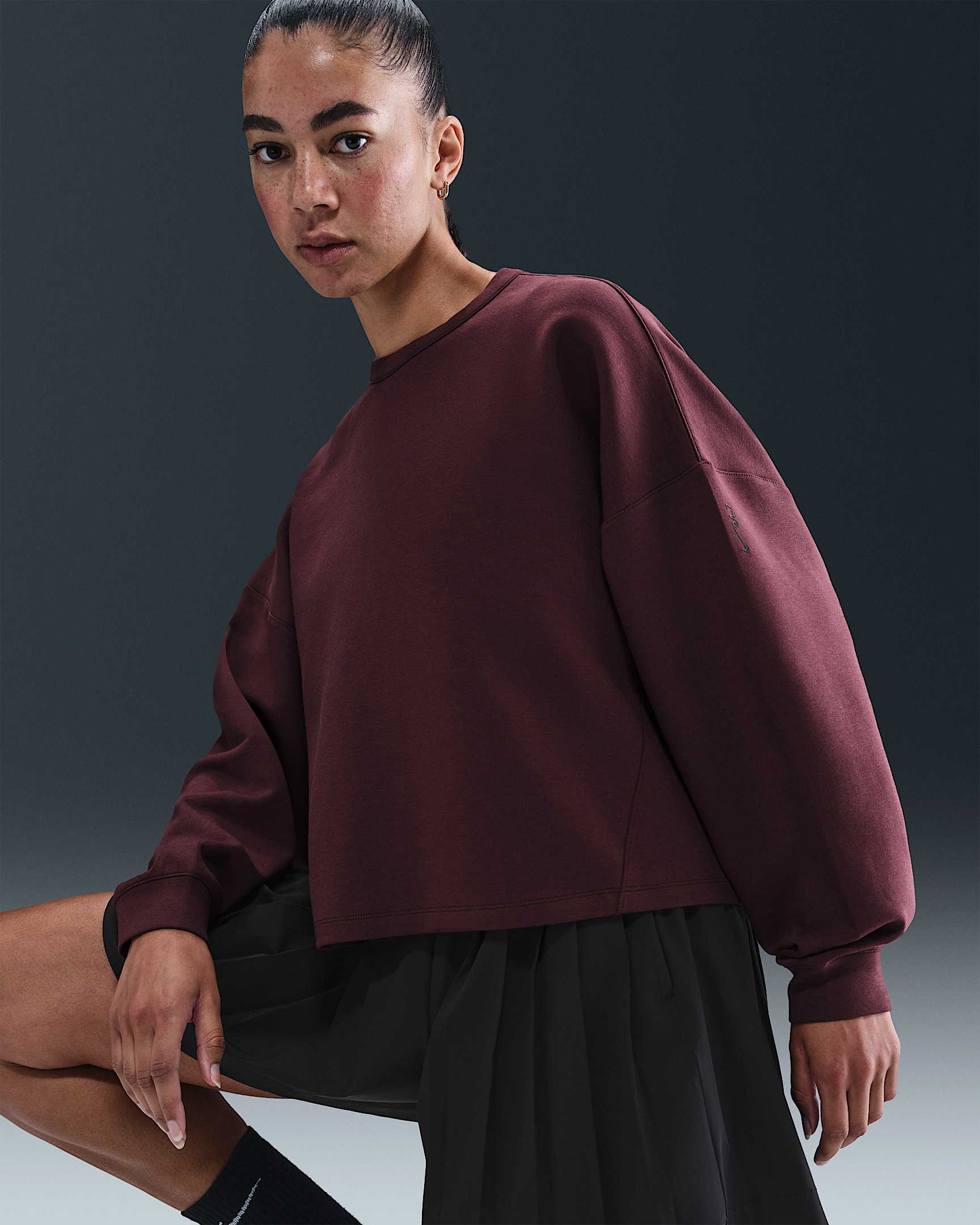 Nike 24.7 ImpossiblySoft Women's Dri-FIT Oversized Crew-Neck Top - 3