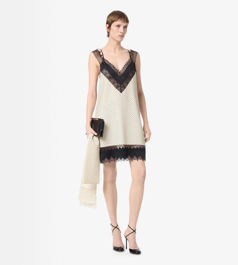 LACE-ENCRUSTED CAMISOLE MINI COCKTAIL DRESS 3