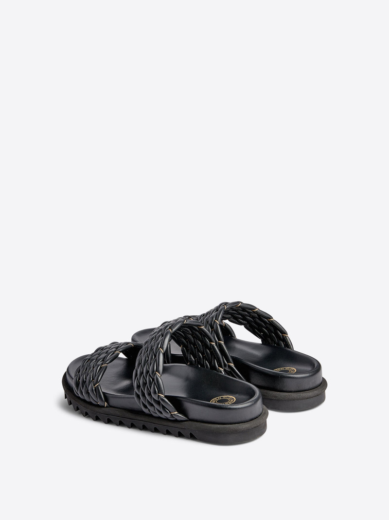 BRAIDED LEATHER SANDALS 4
