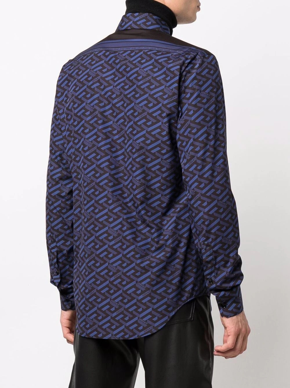 Greca Key-print shirt - 4