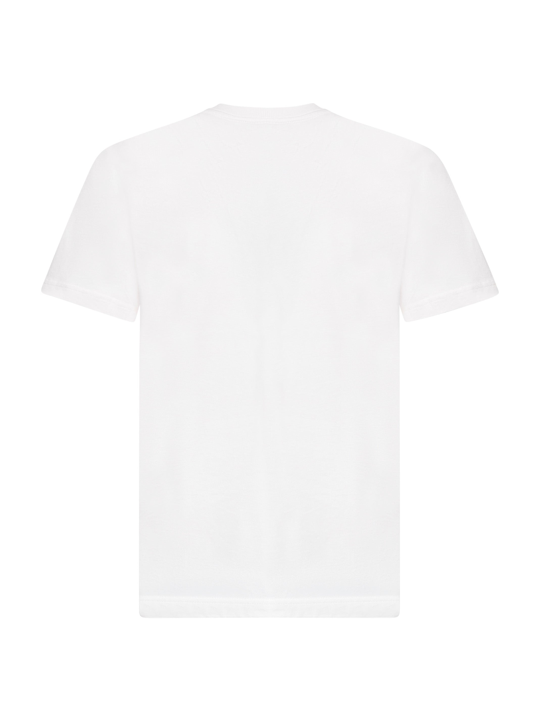 Ivory cotton tricolour logo T-shirt - 2
