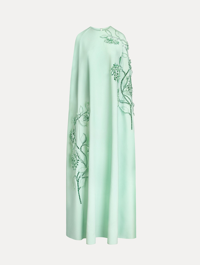 PORCELAIN FLOWER CUTOUT CAFTAN 1