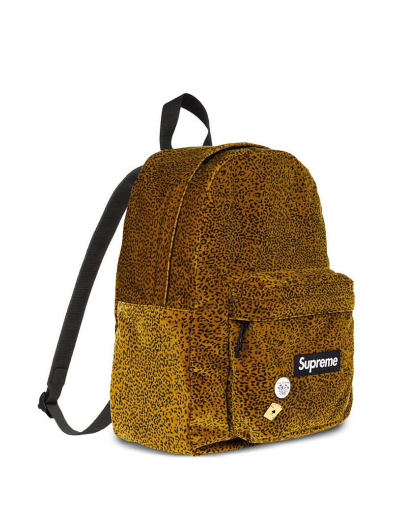 Supreme leopard-effect backpack outlook