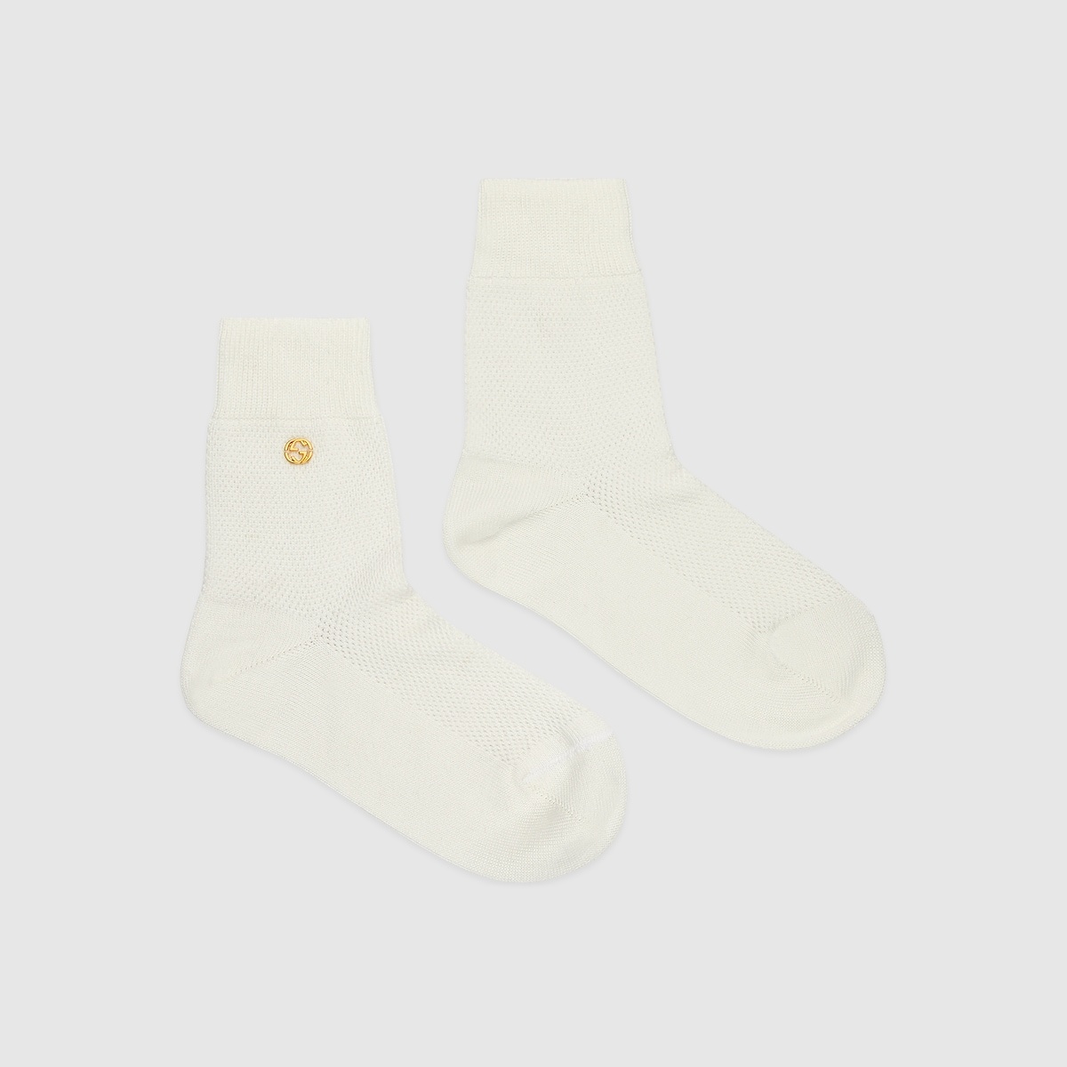 Cotton blend socks with Interlocking G - 2