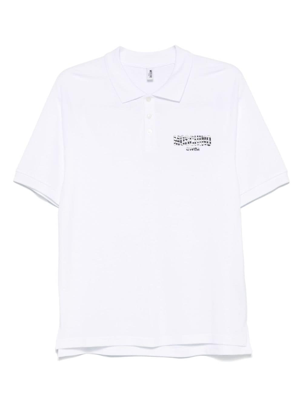 logo-print polo shirt - 1