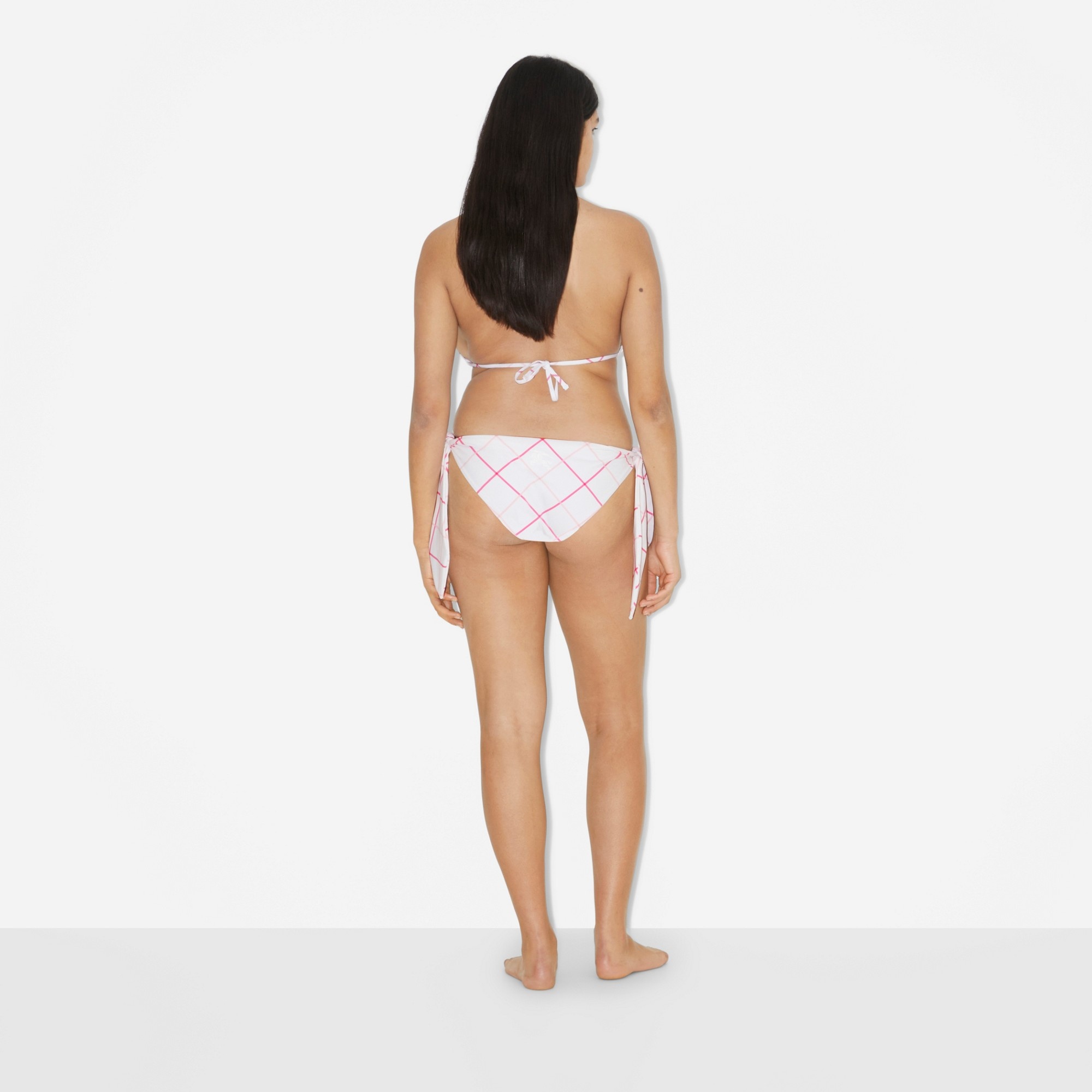 Burberry Check Stretch Nylon Triangle Bikini | REVERSIBLE
