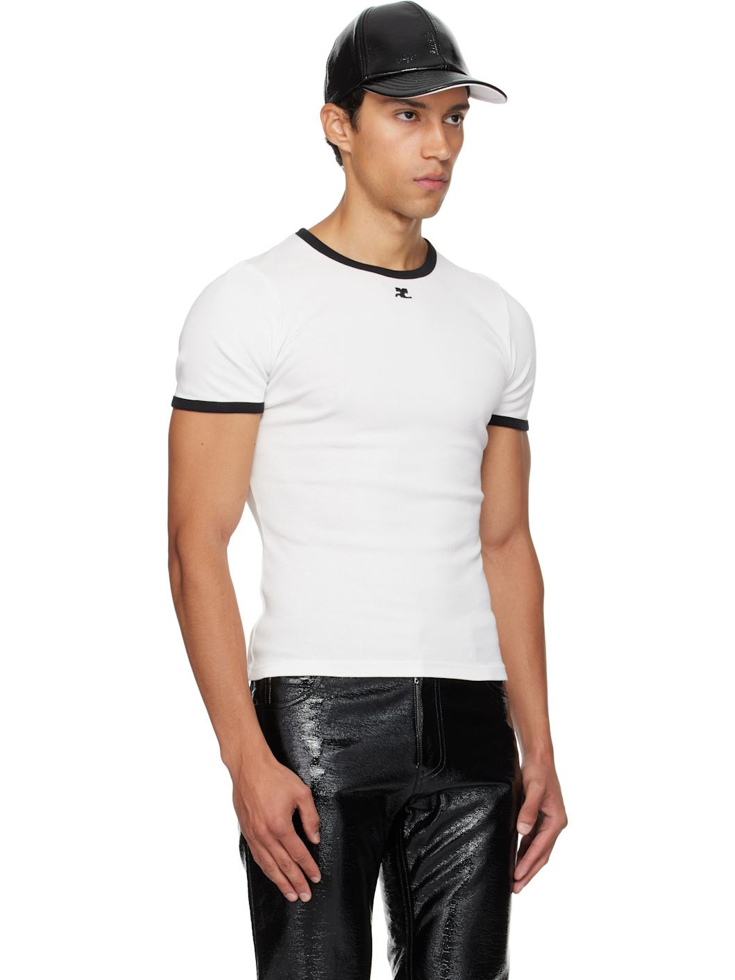 White Signature Contrast T-shirt - 2