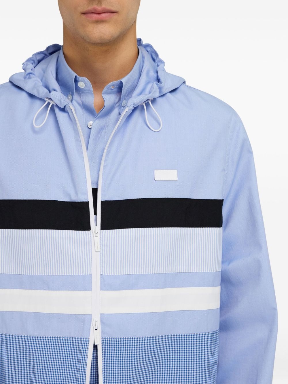 logo-patch jacket - 5
