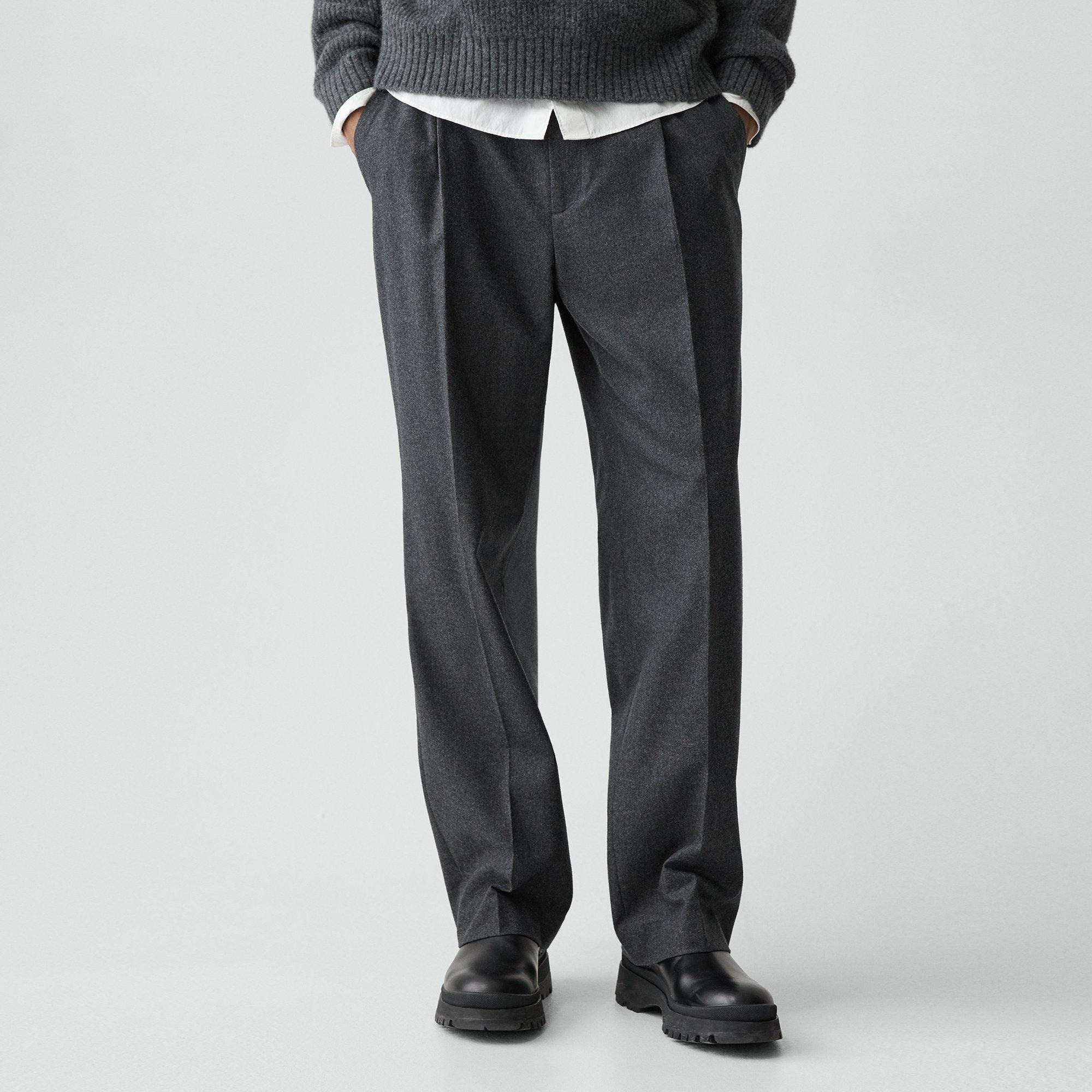 Relaxed Pleat Pant in Cashmere-Blend Flannel - 5