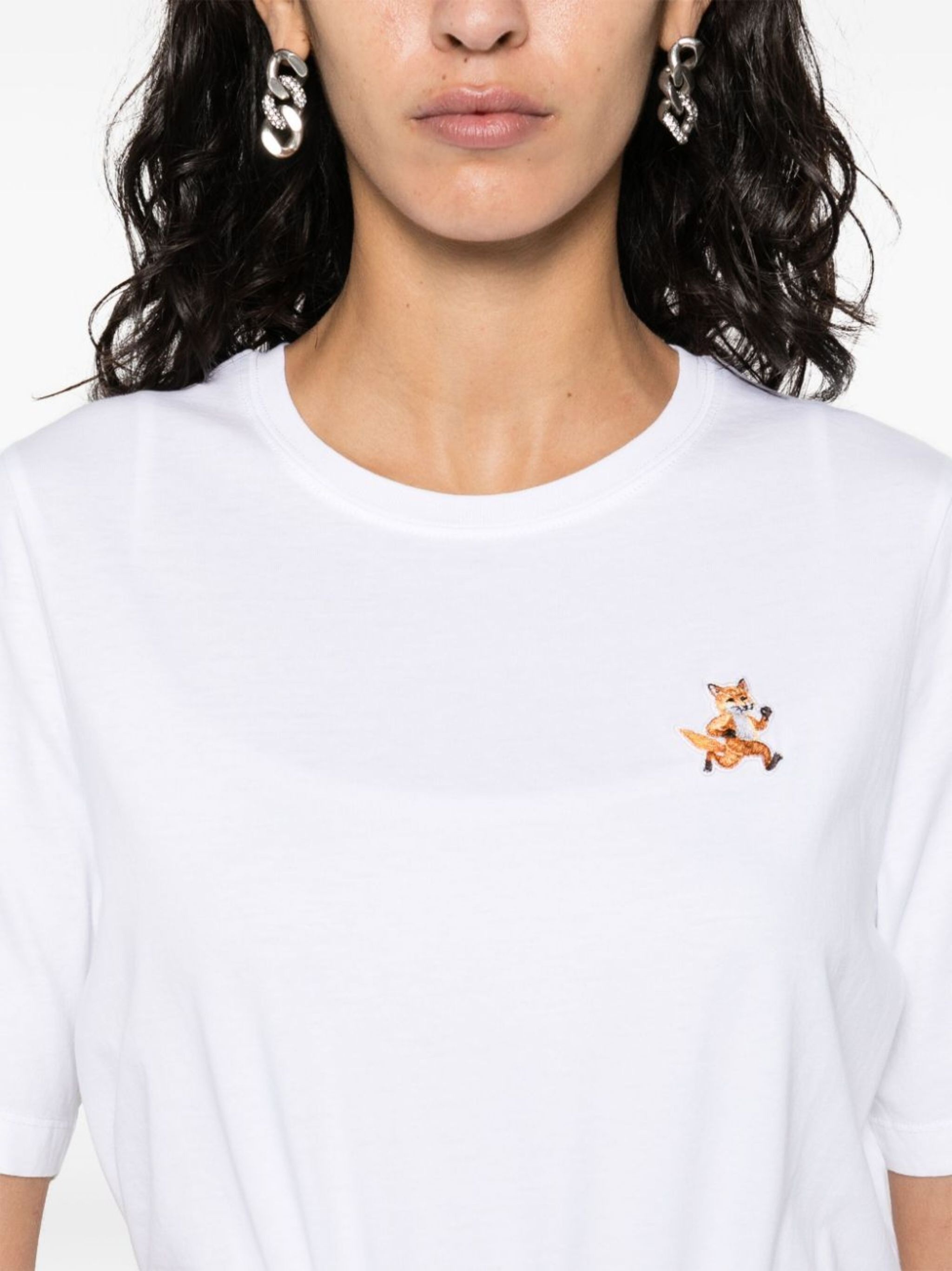 Speedy Fox-appliqué T-shirt - 5