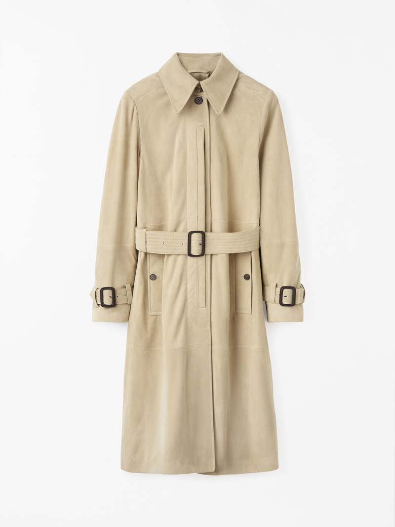Lamia Suede Trench Coat 1