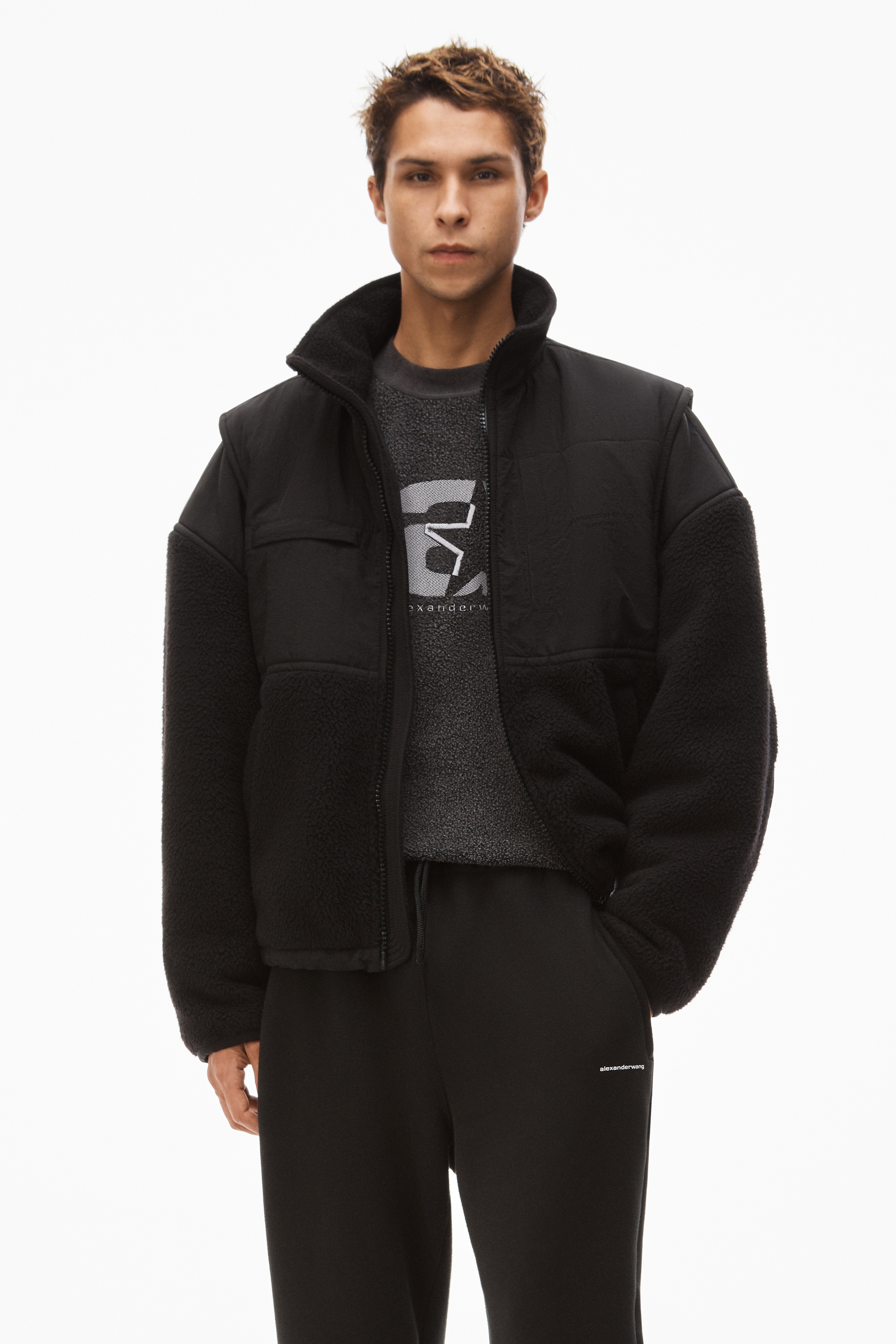 SWEATPANT IN DENSE FLEECE - 4