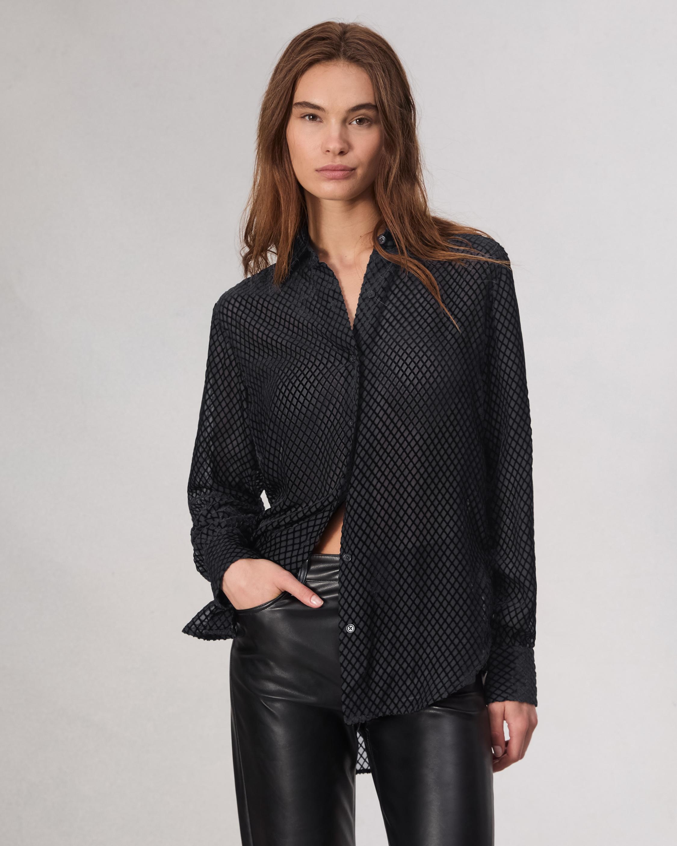 Lila Patterned Shirt - 2