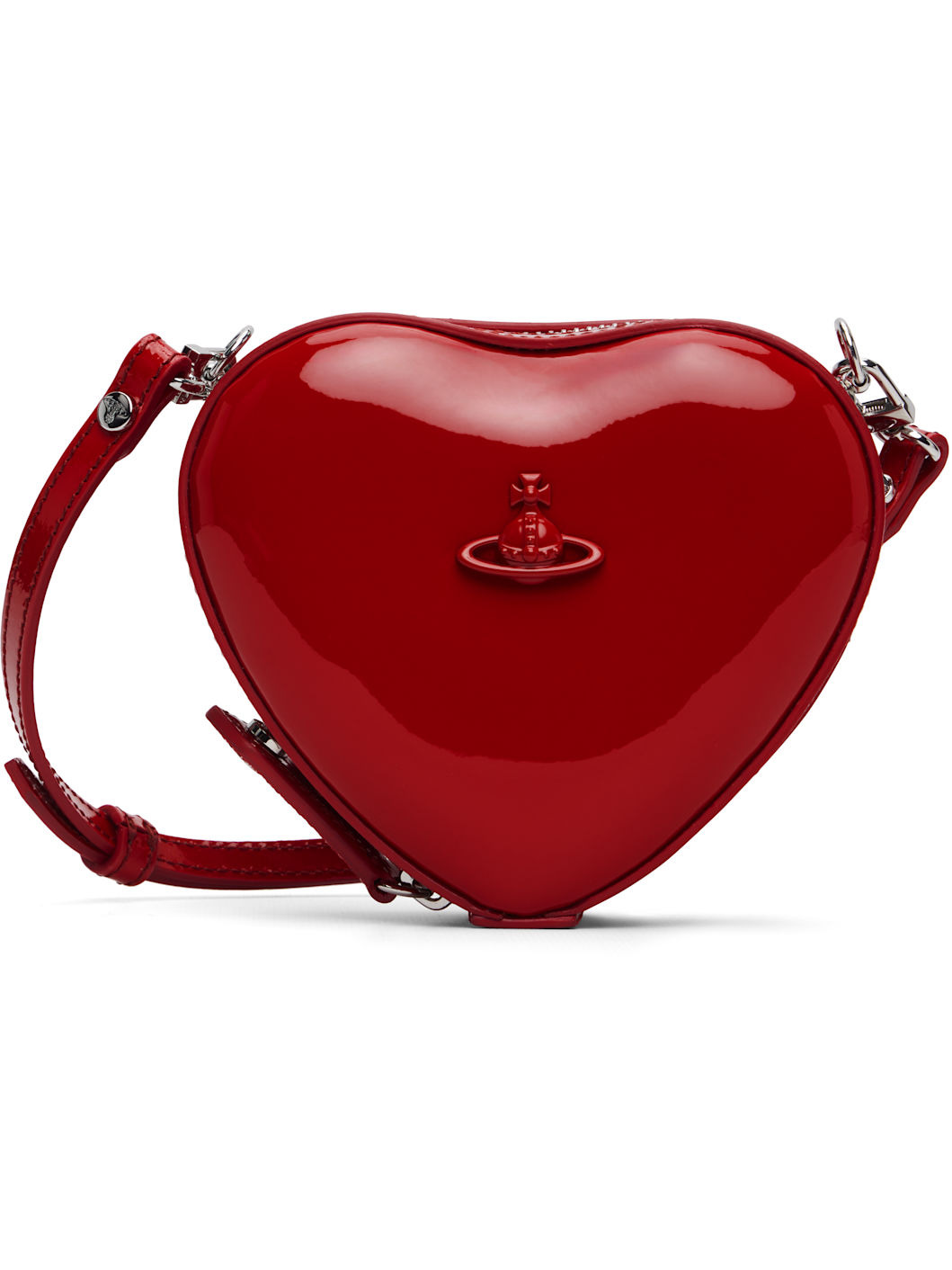 Red Mini Heart Crossbody Bag - 1