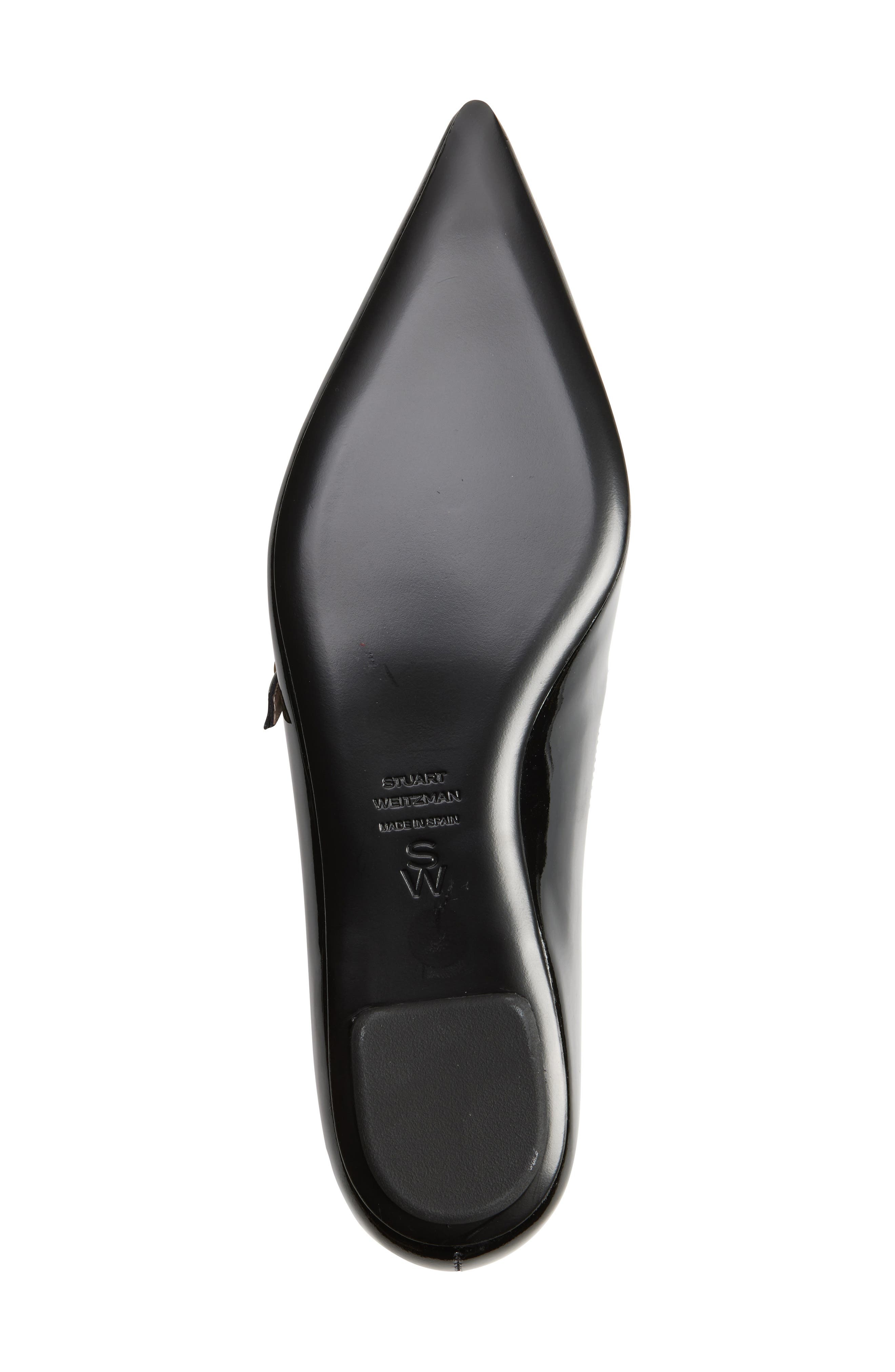 Stuart Weitzman Emilia Mary Jane Flat in Black Patent at Nordstrom - 6