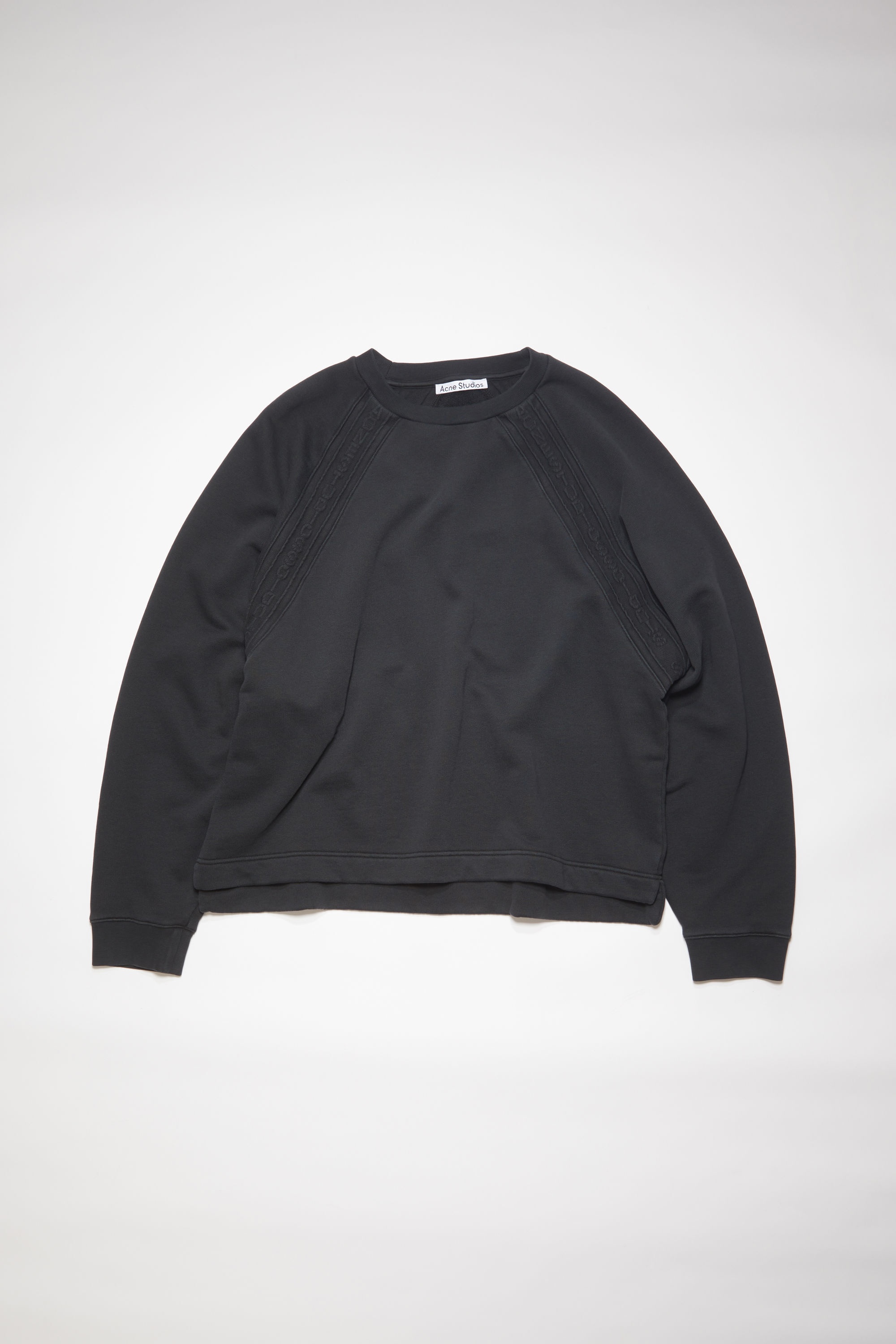 Logo tape sweatshirt - Black - 5